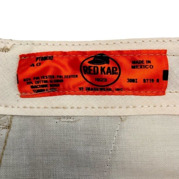 Red Kap Industrial Cargo Pants Brand New Size 40x30 Khaki Pockets Work Uniform - Picture 3 of 5